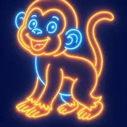 Cool Neon Monkeys