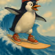 Penguin in Sneakers