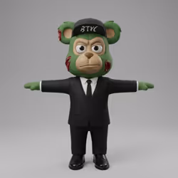 BAD TED BLACK SUIT  #13