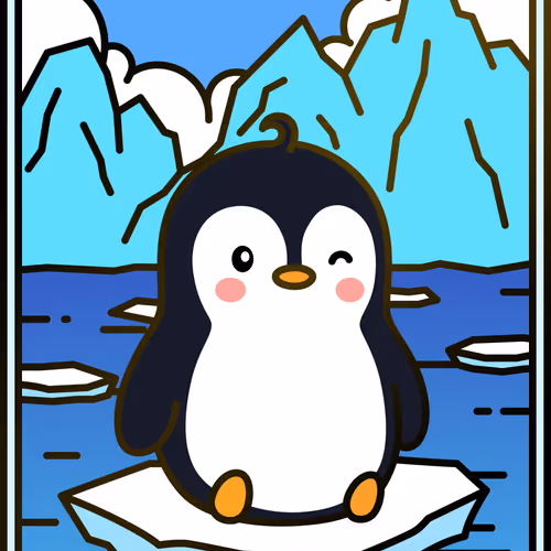 Pengs Card Badge - IceBerg