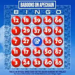 Baboons on Apechain Bingo #605