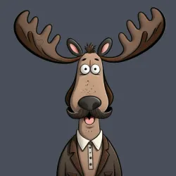 Mustachioed Moose #51
