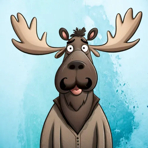 Mustachioed Moose #97