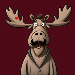 Mustachioed Moose #82