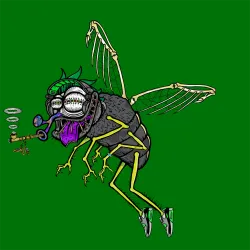 Funky Flies on Ape #5697