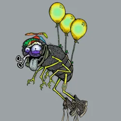 Funky Flies on Ape #9365