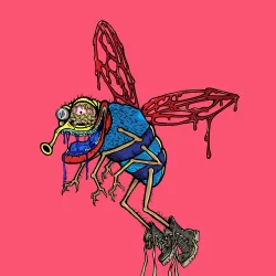 Funky Flies on Ape #4917