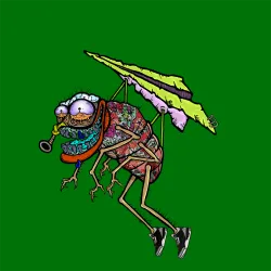 Funky Flies on Ape #5698