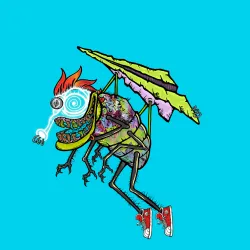 Funky Flies on Ape #5648