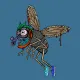 Funky Flies on Ape #2089