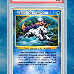 "LEAPING UNICORN" CARD - OTHER / SUPPLY #43