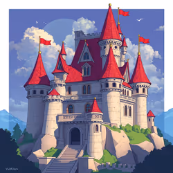 Anime Castle Art