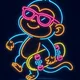 Cool Neon Monkeys