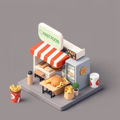 Isometric Fast Food ApeChain