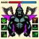 Melee Apes by @Roundwaters