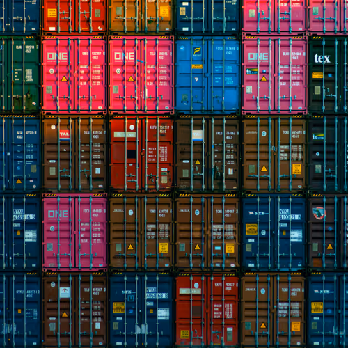 Multicoloured Containers