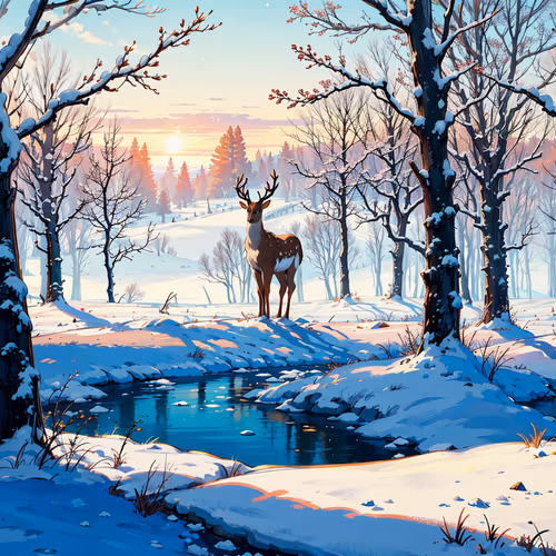 Serene Winter Landscape