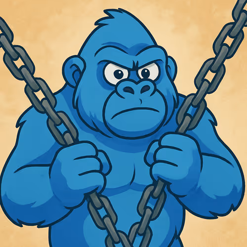 Ape with chain