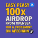 x100 Ape cross chain drop