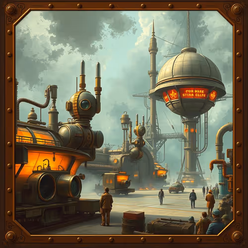 Steampunk Airport