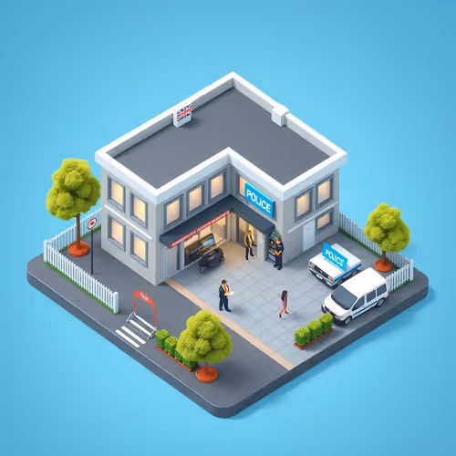 Isometric Police Station Arbitrum