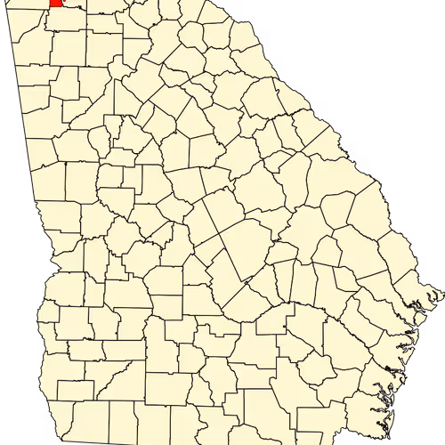 Whitfield County Map