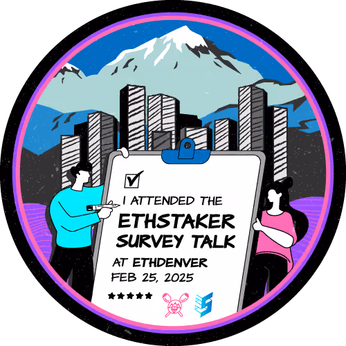 I Attended the EthStaker Survey Talk at EthDenver 2025