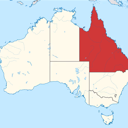 Map of Queensland