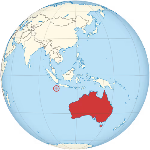 Map of Christmas Island