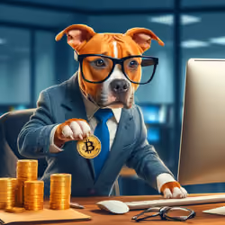 Rude dog buying BTC