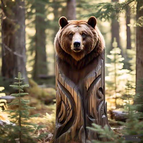 Bear-themed art