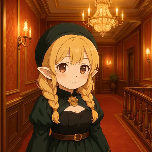 Anime Blonde Girl 