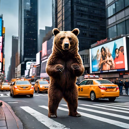 Bear Lost in Town