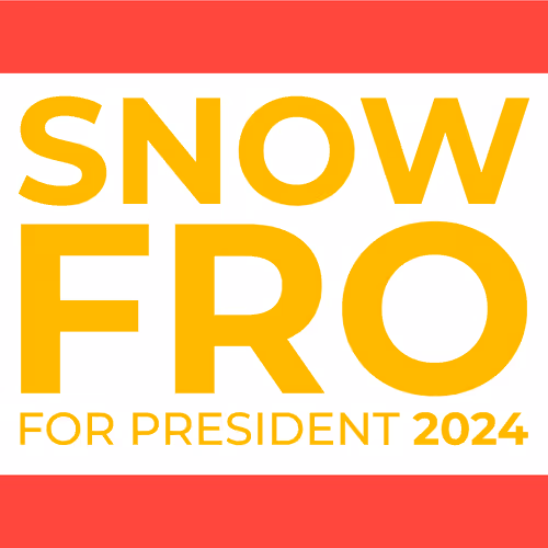 Snowfro For President By Michael Little Mikey