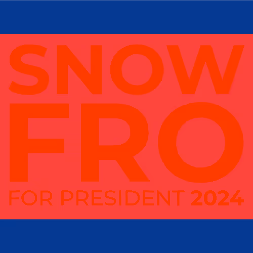 Snowfro For President By Michael Little Mikey