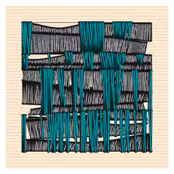 Weavings of Time and Memory - Deep Cyan Version  #10