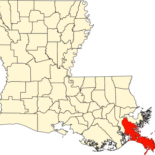 Plaquemines Parish Map