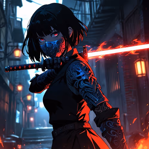 The Shadow of the Flowering Katana