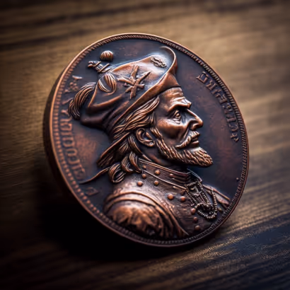 COPPER PIRATE COIN