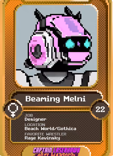Beaming Melni