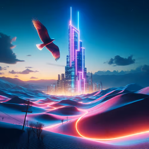 Neon Desert Tower