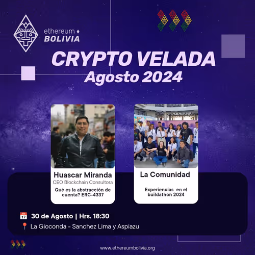 Crypto Velada - Agosto 2024