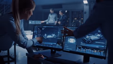 Female and Male Engineers are Discussing the 3D_yyt