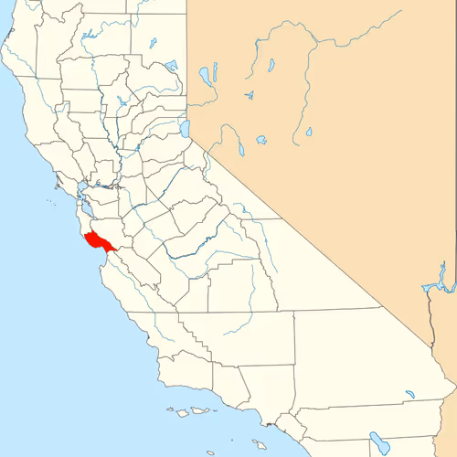 Santa Cruz County Map