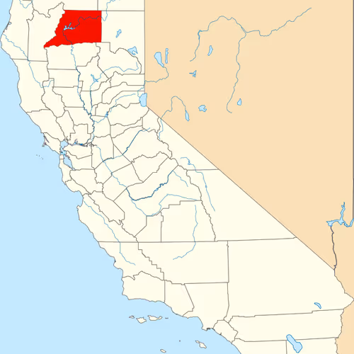 Shasta County Map
