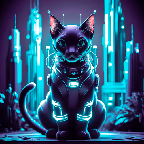 Futuristic cat