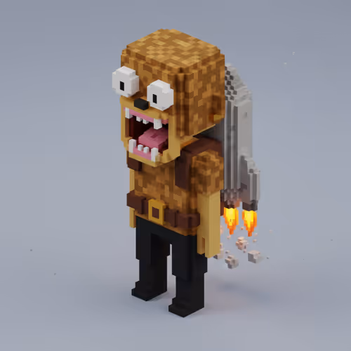 Golden Voxel #2853324