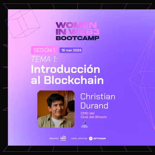 Sesión 1.1: Bootcamp Women in Web3