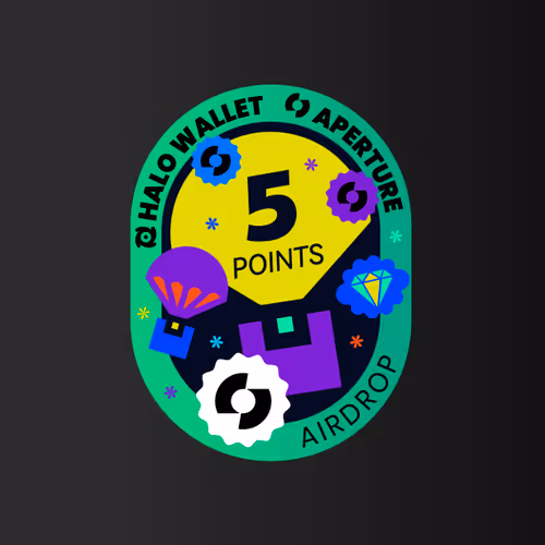 Aperture X Halo Airdrop Badge