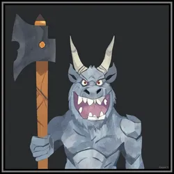 Laughing Minotaur - Very Happy